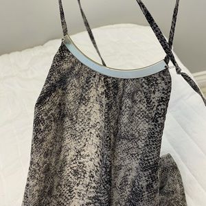 En Creme Snake Dress